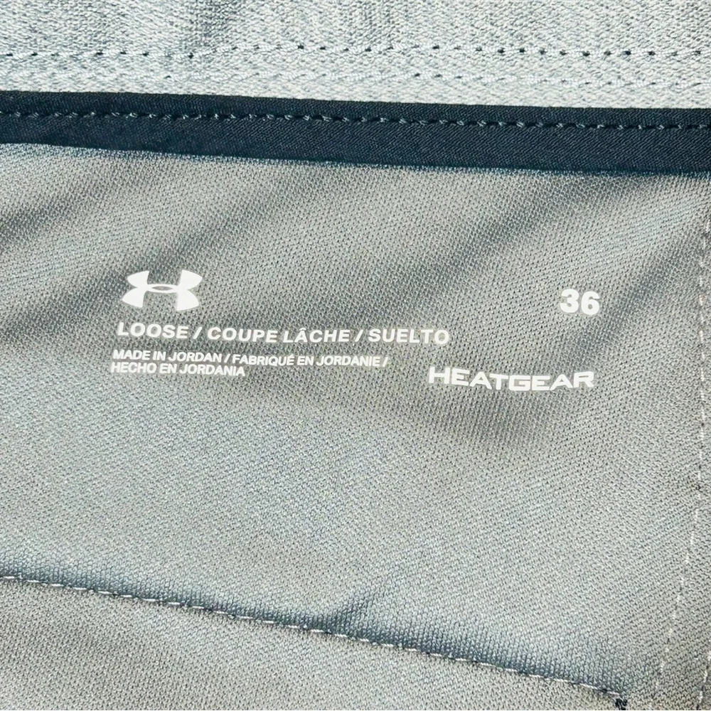 Under Armour golf shorts Heat Gear golf shorts loose fit black men Size 36 - Picture 3 of 7